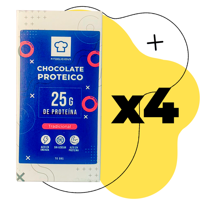 Chocolate Proteico X 4 - Fitdelicious